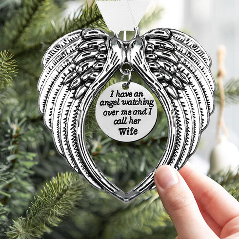 Christmas Memorial Hanging Ornaments Angel Wings